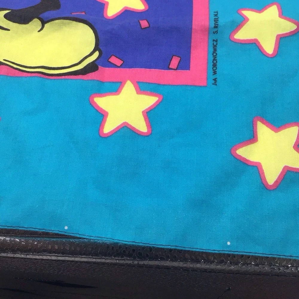 Vintage 90s Walt Disney Disneyland resort Mickey Mouse scarves scarf 22x22